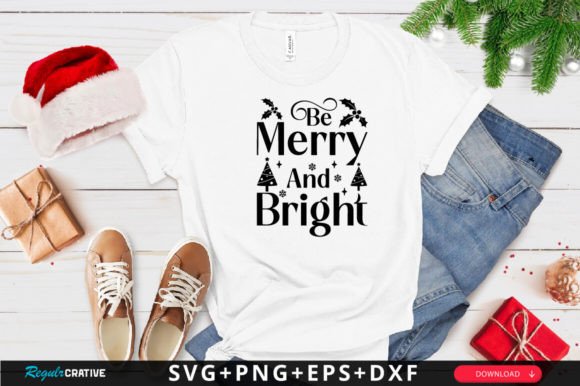 Be Merry and Bright SVG Design: Crafts & Graphics for Local Branding