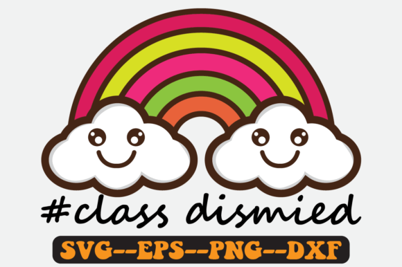 Class Dismissed Retro SVG Graphics for Crafts