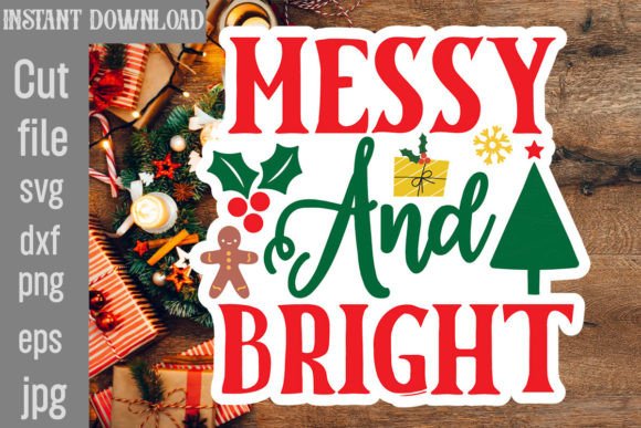 Messy and Bright SVG Cut File for Crafts & Graphics