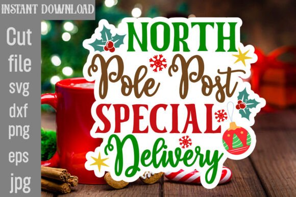 North Pole Post Special Delivery SVG: Graphics for Crafts