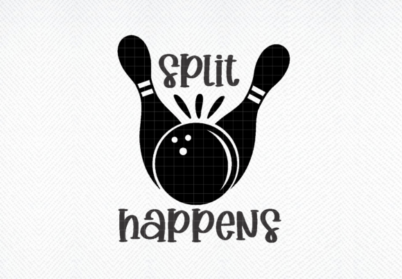 Split Happens SVG: Bowling Graphics for Crafts & Branding