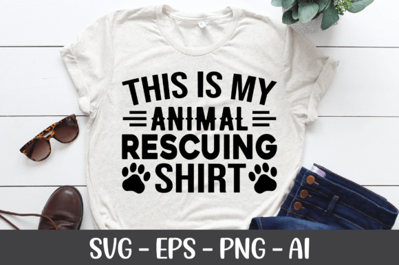 This Is My Animal Rescuing Shirt SVG
